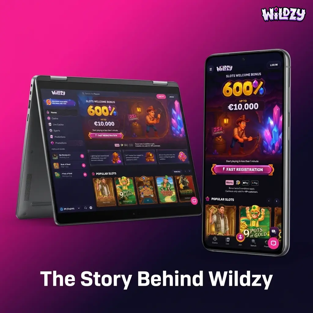Wildzy online casino and sportsbook platform logo representing its 2024 launch under Curacao Gaming Authority licence