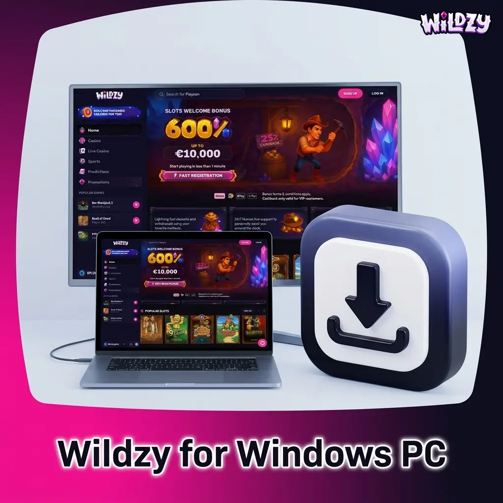 Wildzy Windows PC desktop application download and installation setup screen