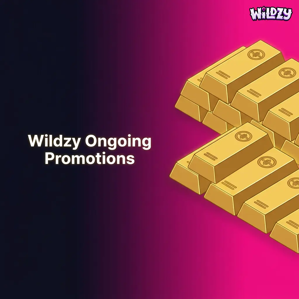 Wildzy ongoing promotions including reload bonuses, cashback, free bets, fortune wheel, and tournament leaderboard offers