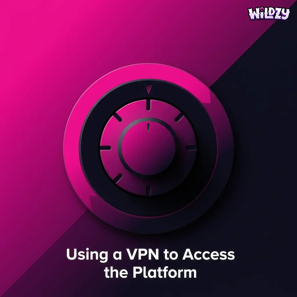Person using VPN on laptop to access blocked platform, with security and stable country settings highlighted