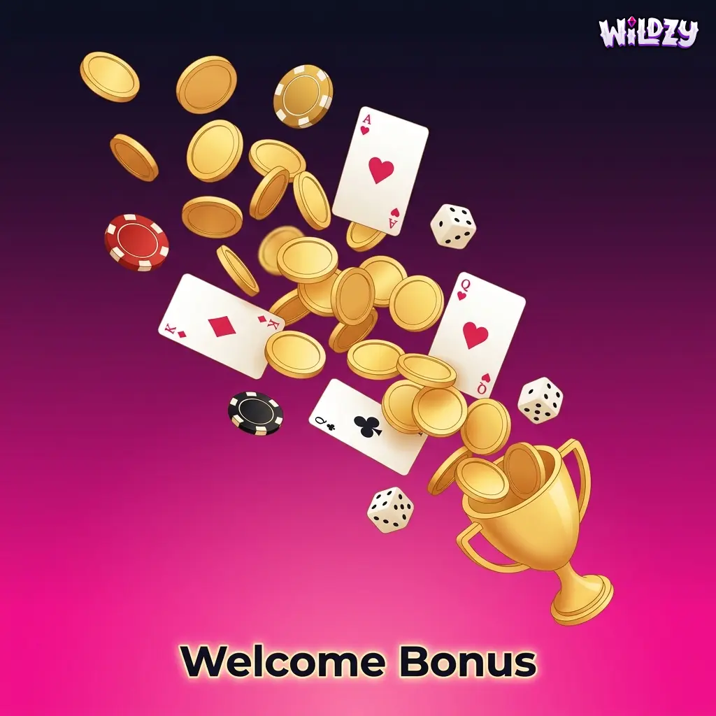 Wildzy Casino 600% slots welcome bonus up to EUR 10,000 with 35x wagering requirement for new players